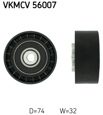 Deflection/Guide Pulley, V-ribbed belt - VKMCV 56007 SKF